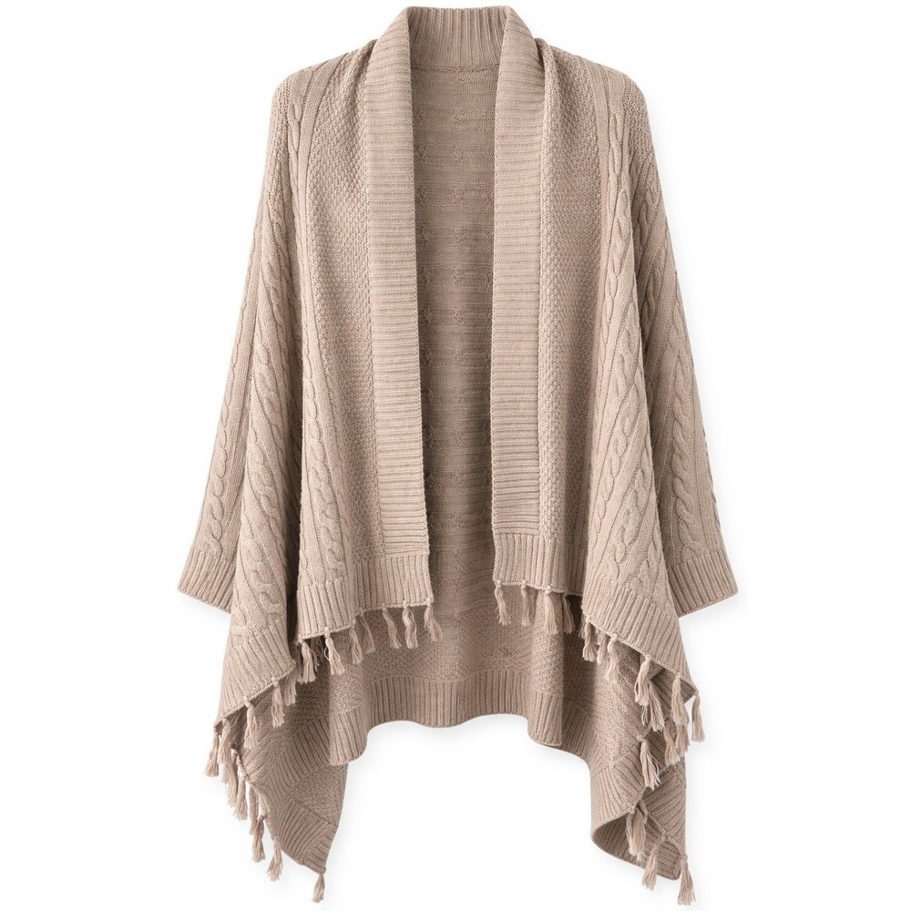 Matilda Jane Women's Small Knit Sleeveless Fringe Open Cardigan Boho Festival